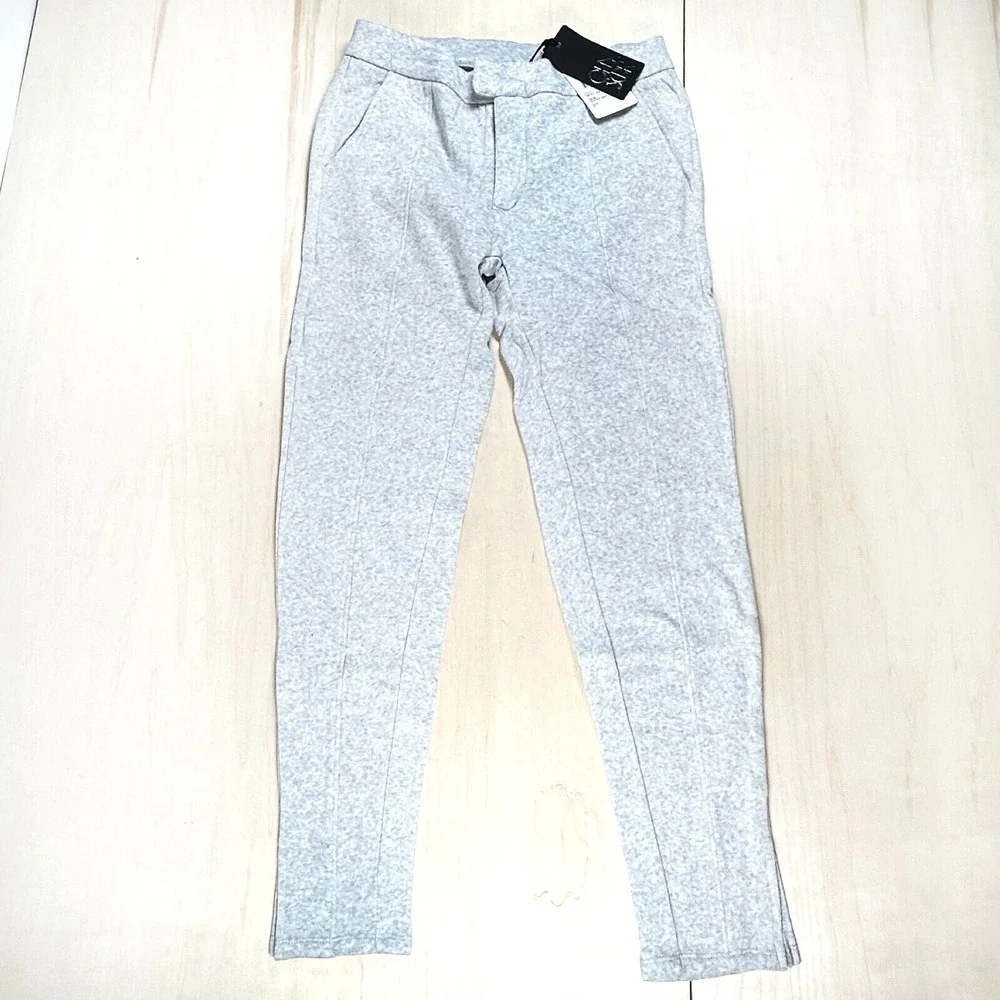NWT Chaser Women's Heather Gray  Casual Pants‎ S Zipper Fly Skinny